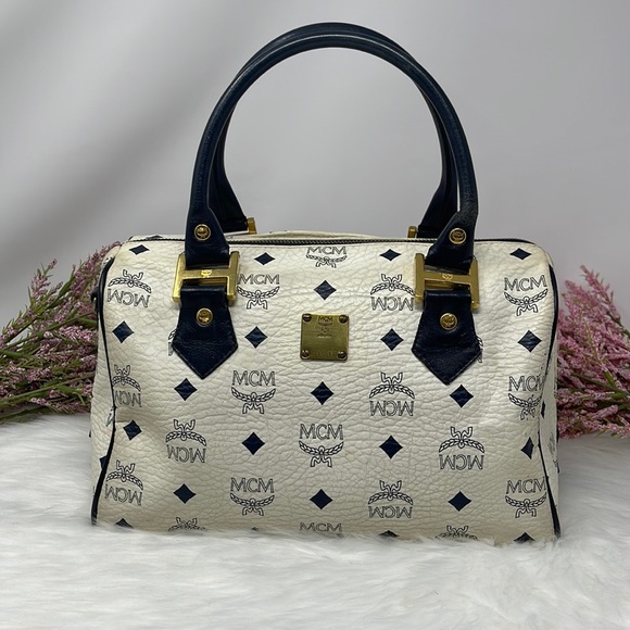 MCM Handbags - 029 MCM Boston Satchel Bag